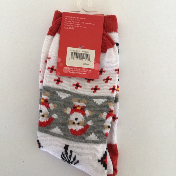 CHRISTMAS DOG SOCKS NWT - Picture 2 of 2
